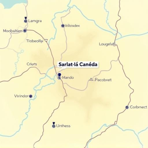 Carte du Périgord localisant Sarlat-la-Canéda