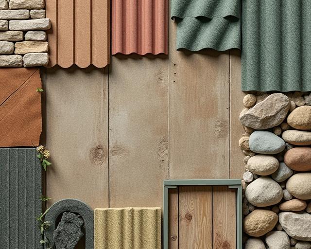 Palette de matériaux durables utilisés en toiture